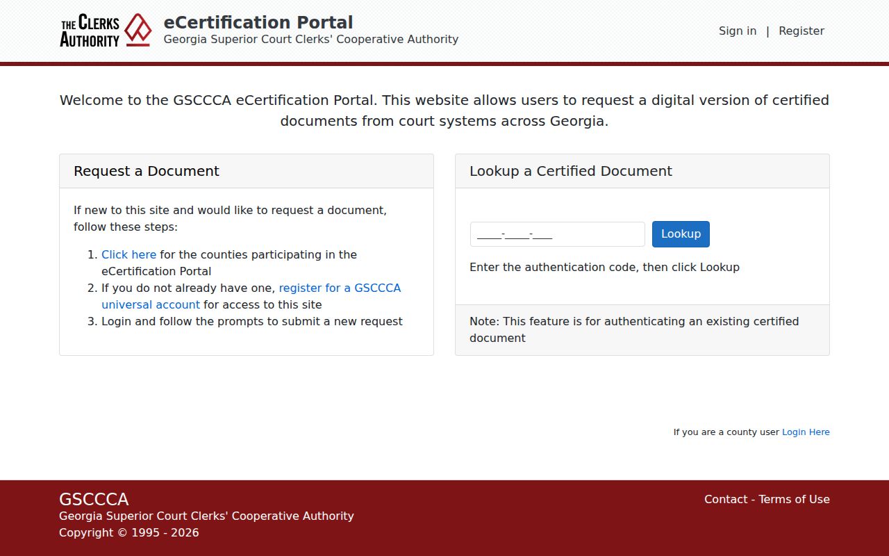 GSCCCA electronic certified-copy service for Gwinnett land records
